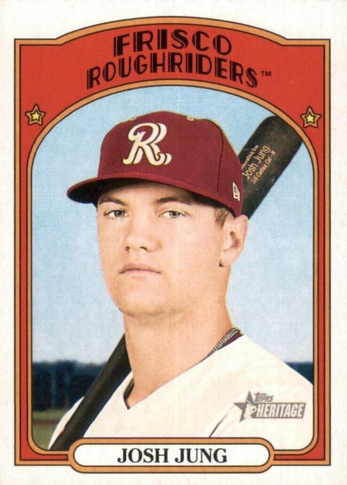2021 Topps Heritage Minor League Josh Jung #112 Frisco RoughRiders