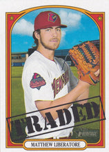 Load image into Gallery viewer, 2021 Topps Heritage Minor League Matthew Liberatore #192 Memphis Redbirds
