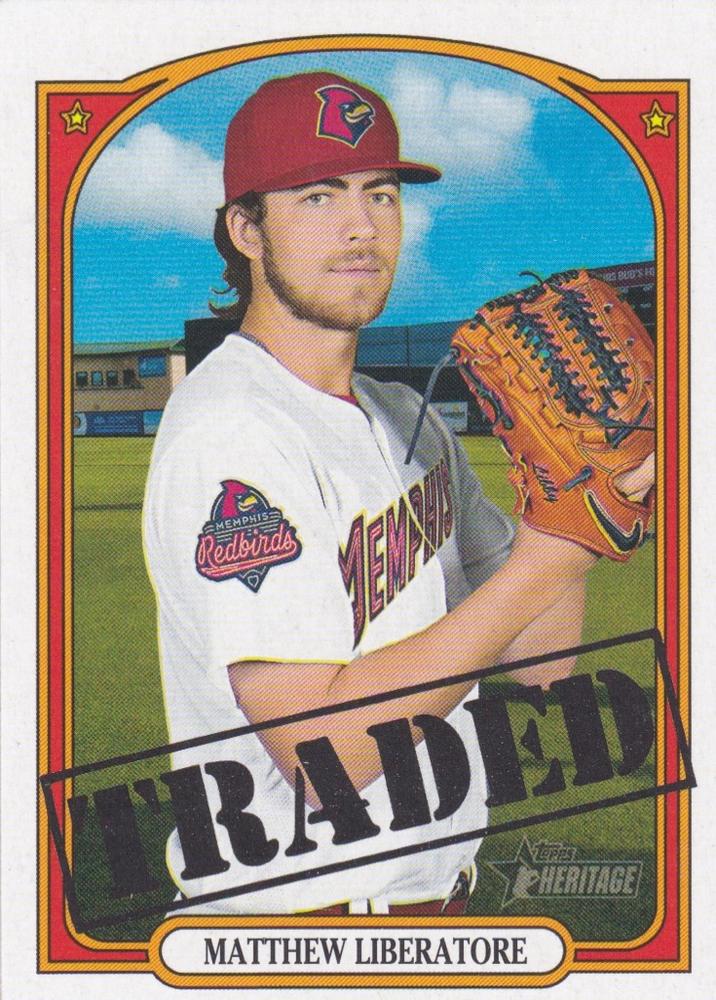 2021 Topps Heritage Minor League Matthew Liberatore #192 Memphis Redbirds