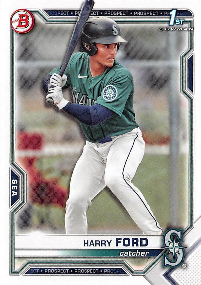 2021 Bowman Draft Harry Ford FBC 1st Bowman BD-1 Seattle Mariners