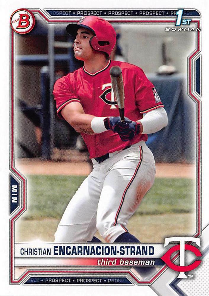 2021 Bowman Draft Christian Encarnacion-Strand FBC 1st Bowman BD-9 Minnesota Twins