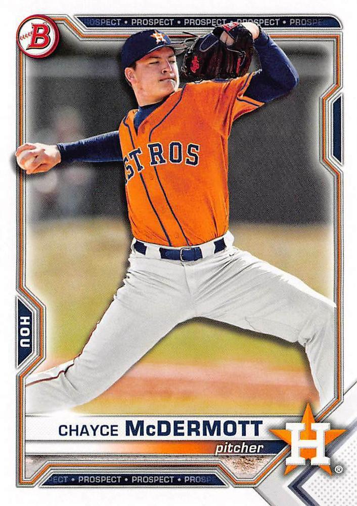 2021 Bowman Draft Chayce McDermott FBC 1st Bowman BD-13 Houston Astros