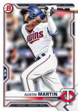 Load image into Gallery viewer, 2021 Bowman Draft Austin Martin BD-19 Minnesota Twins
