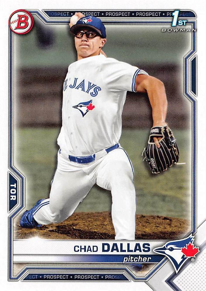 2021 Bowman Draft Chad Dallas FBC 1st Bowman BD-23 Toronto Blue Jays