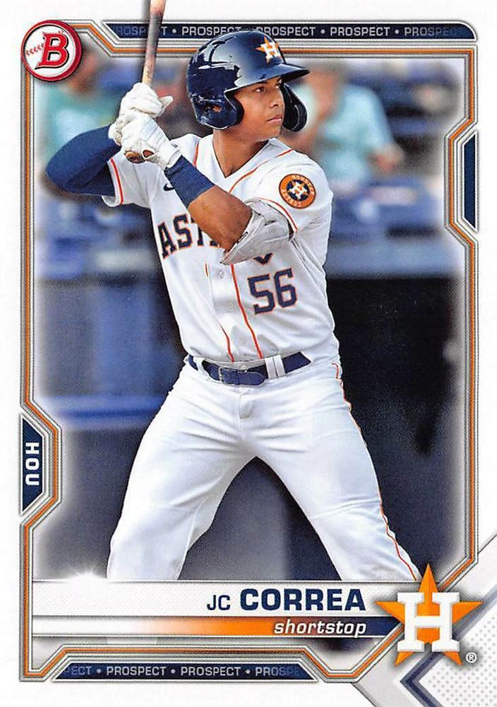 2021 Bowman Draft JC Correa BD-29 Houston Astros
