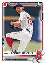 Load image into Gallery viewer, 2021 Bowman Draft Elmer Rodriguez-Cruz FBC 1st Bowman BD-37 Boston Red Sox
