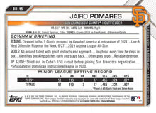 Load image into Gallery viewer, 2021 Bowman Draft Jairo Pomares BD-45 San Francisco Giants
