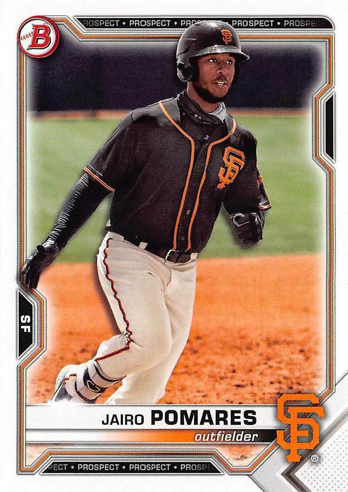 2021 Bowman Draft Jairo Pomares BD-45 San Francisco Giants