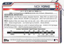 Load image into Gallery viewer, 2021 Bowman Draft Nick Yorke BD-53 Boston Red Sox
