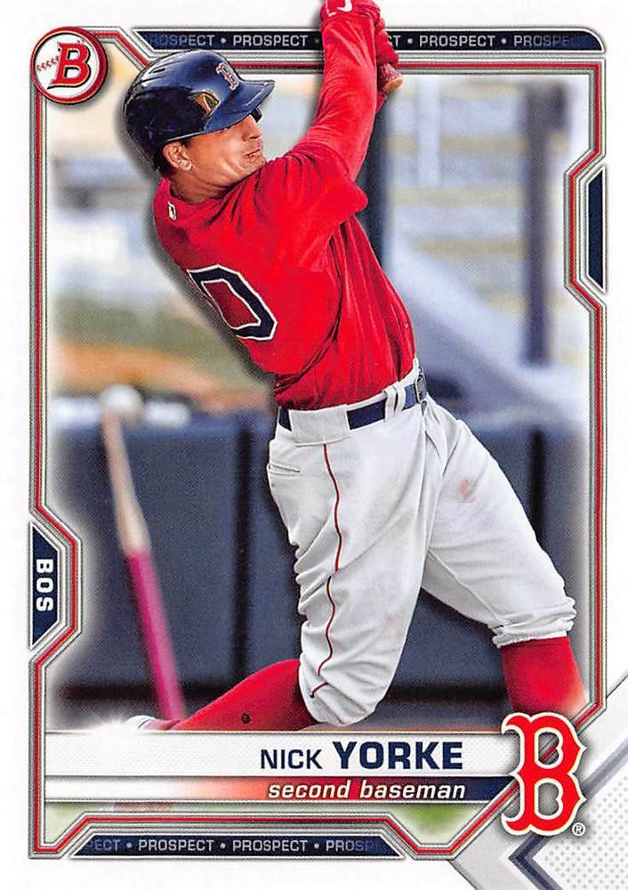 2021 Bowman Draft Nick Yorke BD-53 Boston Red Sox