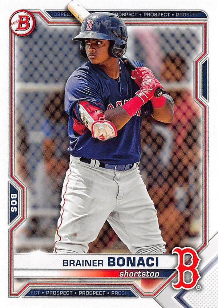 2021 Bowman Draft Brainer Bonaci BD-54 Boston Red Sox