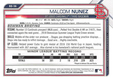 Load image into Gallery viewer, 2021 Bowman Draft Malcom Nunez BD-56 St. Louis Cardinals
