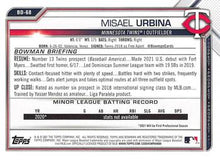 Load image into Gallery viewer, 2021 Bowman Draft Misael Urbina BD-68 Minnesota Twins
