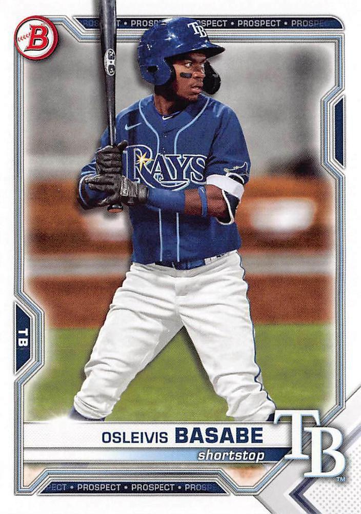 2021 Bowman Draft Osleivis Basabe BD-71 Tampa Bay Rays