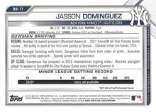 Load image into Gallery viewer, 2021 Bowman Draft Jasson Dominguez BD-77 New York Yankees
