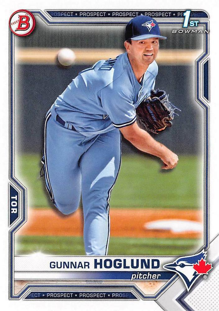 2021 Bowman Draft Gunnar Hoglund FBC 1st Bowman BD-78 Toronto Blue Jays