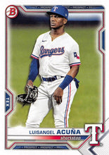 Load image into Gallery viewer, 2021 Bowman Draft Luisangel Acuña BD-81 Texas Rangers
