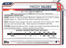 Load image into Gallery viewer, 2021 Bowman Draft Freddy Valdez BD-96 Boston Red Sox
