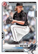 Load image into Gallery viewer, 2021 Bowman Draft Max Meyer BD-99 Miami Marlins
