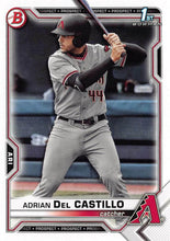 Load image into Gallery viewer, 2021 Bowman Draft Adrian Del Castillo FBC 1st Bowman BD-108 Arizona Diamondbacks
