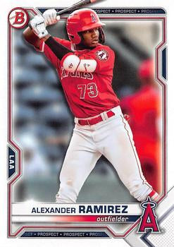 2021 Bowman Draft Alexander Ramirez BD-110 Los Angeles Angels