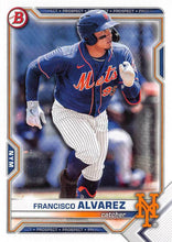 Load image into Gallery viewer, 2021 Bowman Draft Francisco Alvarez BD-112 New York Mets
