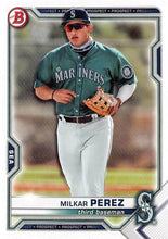 Load image into Gallery viewer, 2021 Bowman Draft Milkar Perez BD-117 Seattle Mariners
