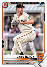 Load image into Gallery viewer, 2021 Bowman Draft Mason Black   BD-129 San Francisco Giants
