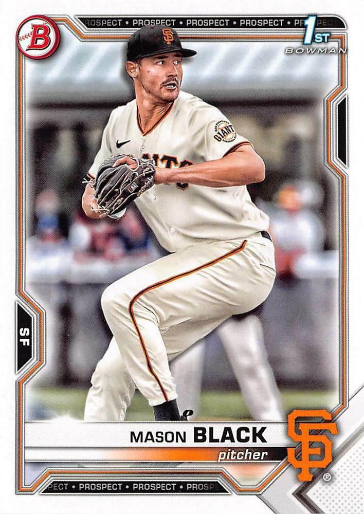 2021 Bowman Draft Mason Black   BD-129 San Francisco Giants