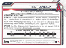 Load image into Gallery viewer, 2021 Bowman Draft Trent Deveaux BD-133 Los Angeles Angels
