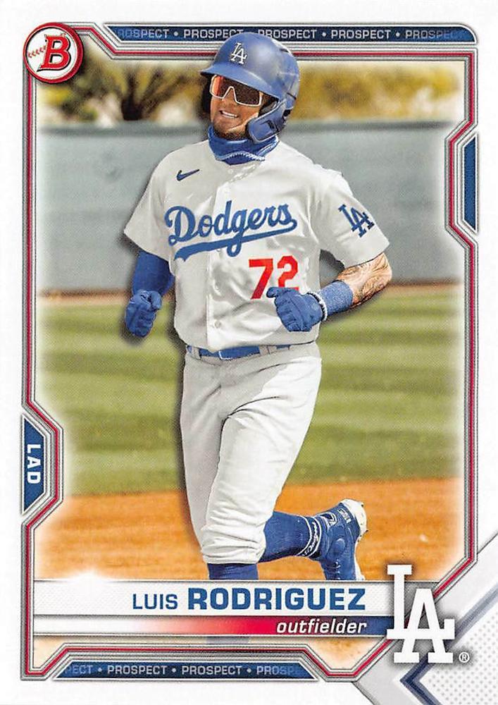 2021 Bowman Draft Luis Rodriguez BD-134 Los Angeles Dodgers