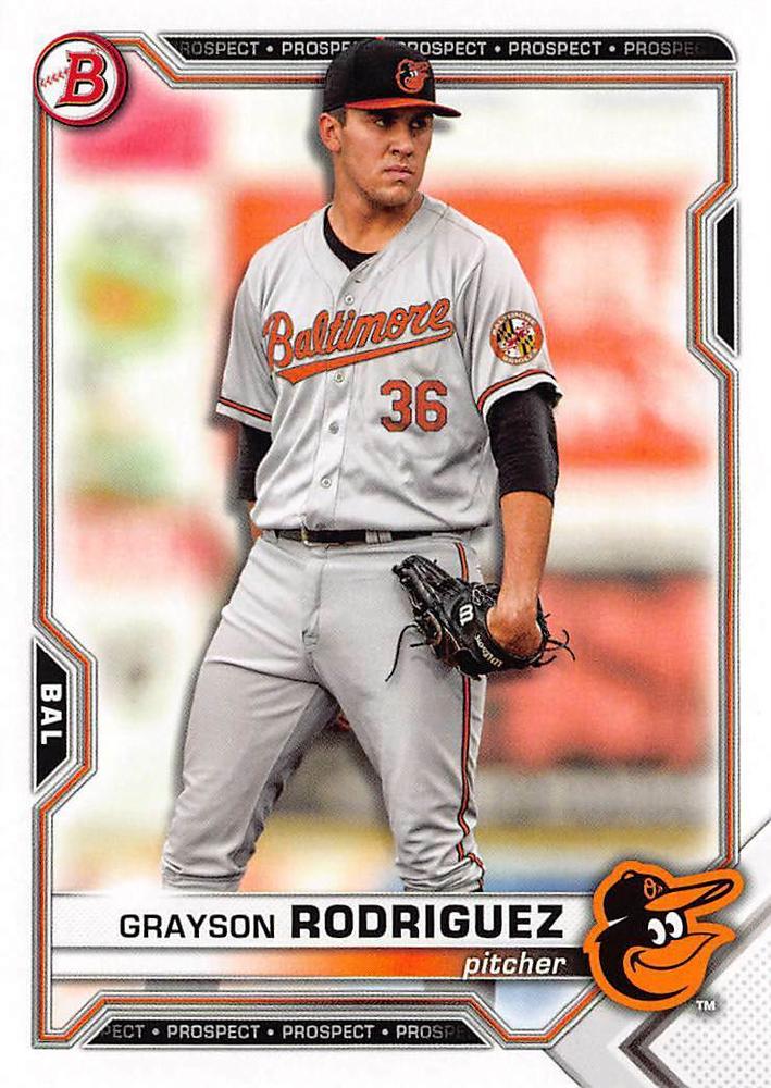 2021 Bowman Draft Grayson Rodriguez BD-136 Baltimore Orioles