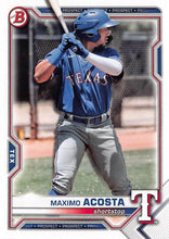 Load image into Gallery viewer, 2021 Bowman Draft Maximo Acosta BD-139 Texas Rangers
