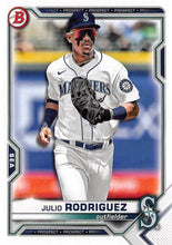 Load image into Gallery viewer, 2021 Bowman Draft Julio Rodriguez BD-145 Seattle Mariners
