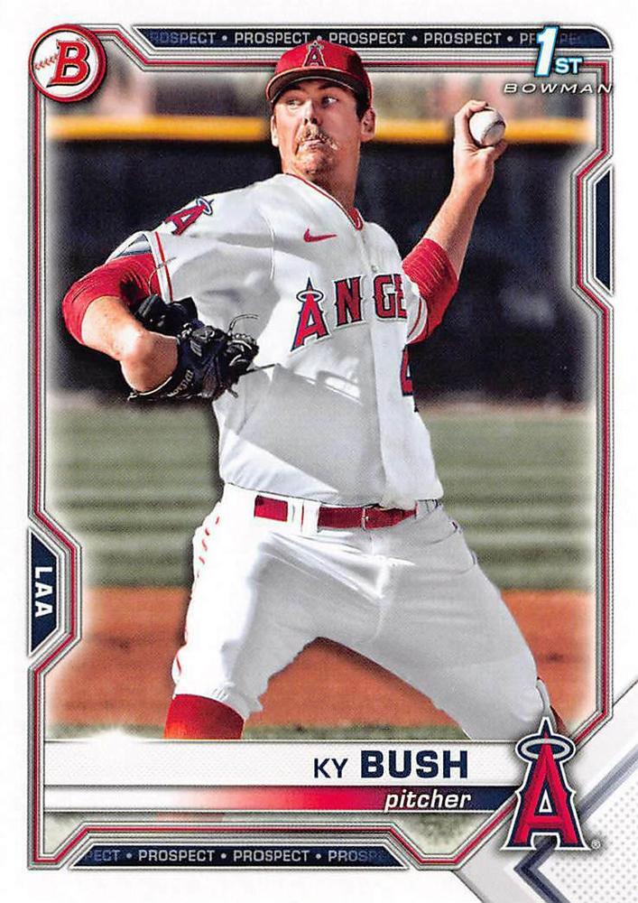 2021 Bowman Draft Ky Bush FBC 1st Bowman BD-149 Los Angeles Angels