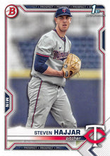 Load image into Gallery viewer, 2021 Bowman Draft Steven Hajjar FBC 1st Bowman BD-161 Minnesota Twins
