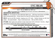 Load image into Gallery viewer, 2021 Bowman Draft Eric Silva FBC 1st Bowman BD-162 San Francisco Giants

