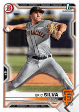 Load image into Gallery viewer, 2021 Bowman Draft Eric Silva FBC 1st Bowman BD-162 San Francisco Giants
