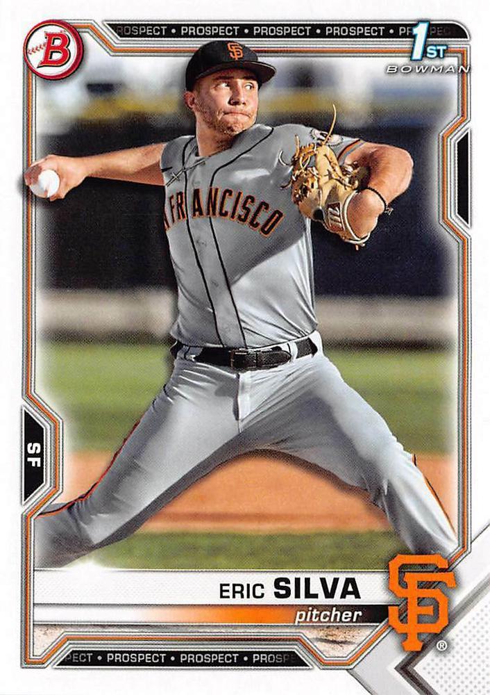 2021 Bowman Draft Eric Silva FBC 1st Bowman BD-162 San Francisco Giants