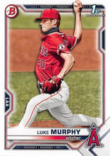 Load image into Gallery viewer, 2021 Bowman Draft Luke Murphy FBC 1st Bowman BD-167 Los Angeles Angels
