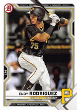Load image into Gallery viewer, 2021 Bowman Draft Endy Rodriguez BD-168 Pittsburgh Pirates
