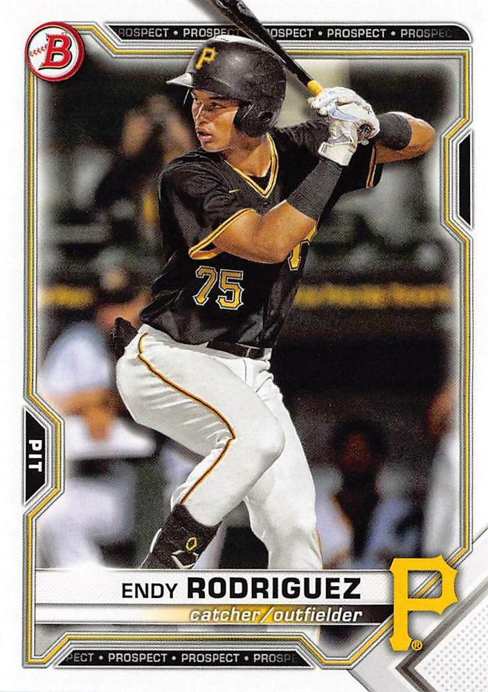2021 Bowman Draft Endy Rodriguez BD-168 Pittsburgh Pirates