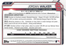 Load image into Gallery viewer, 2021 Bowman Draft Jordan Walker BD-187 St. Louis Cardinals
