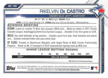 Load image into Gallery viewer, 2021 Bowman Draft Rikelvin De Castro BD-188 Toronto Blue Jays
