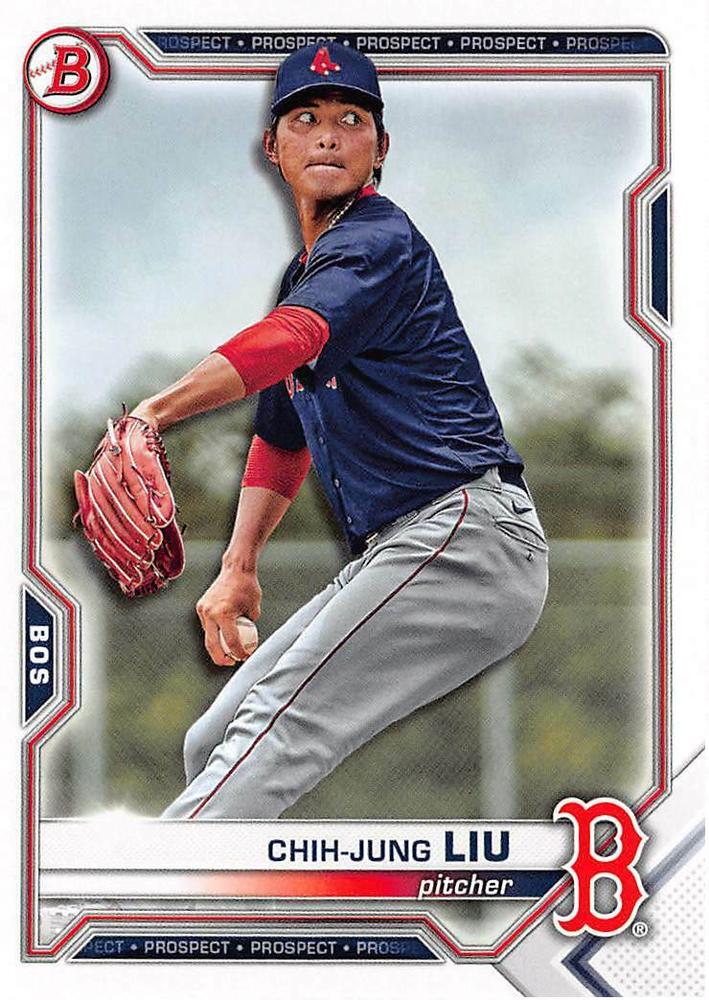 2021 Bowman Draft Chih-Jung Liu BD-190 Boston Red Sox