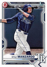 Load image into Gallery viewer, 2021 Bowman Draft Kyle Manzardo FBC 1st Bowman BD-191 Tampa Bay Rays
