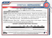 Load image into Gallery viewer, 2021 Bowman Draft Cristian Hernandez BD-193 Chicago Cubs
