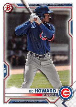 2021 Bowman Draft Ed Howard BD-198 Chicago Cubs