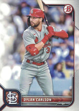 Load image into Gallery viewer, 2022 Bowman Dylan Carlson #14 St. Louis Cardinals
