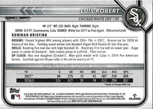 Load image into Gallery viewer, 2022 Bowman Luis Robert #19 Chicago White Sox
